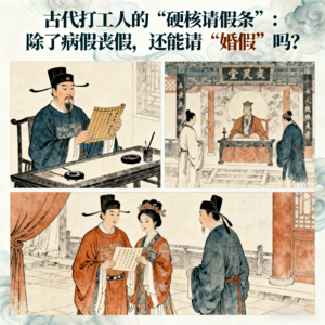 古代打工人的“硬核请假条”：除了病假丧假，还能请“婚假”吗？