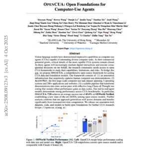 【第458期】OPENCUA:开放式计算机使用代理框架