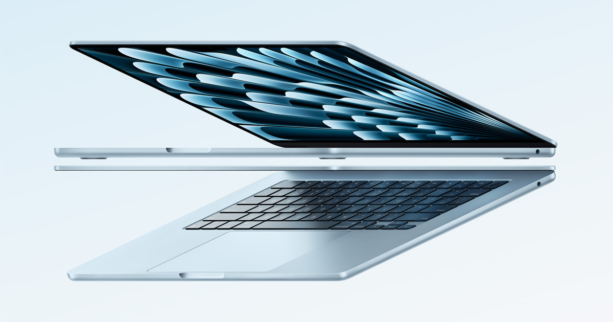 MacBook Air 半开状态