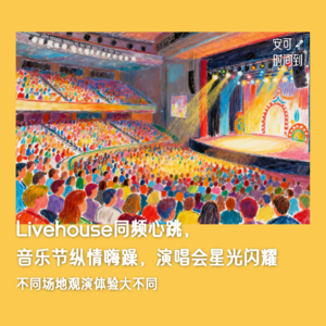 #03💃🏻观演体验：Livehouse同频心跳，音乐节纵情嗨躁，演唱会星光闪耀