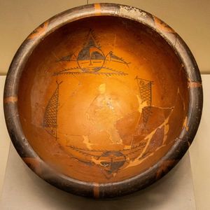 北宋汝窑青瓷无纹水仙盆