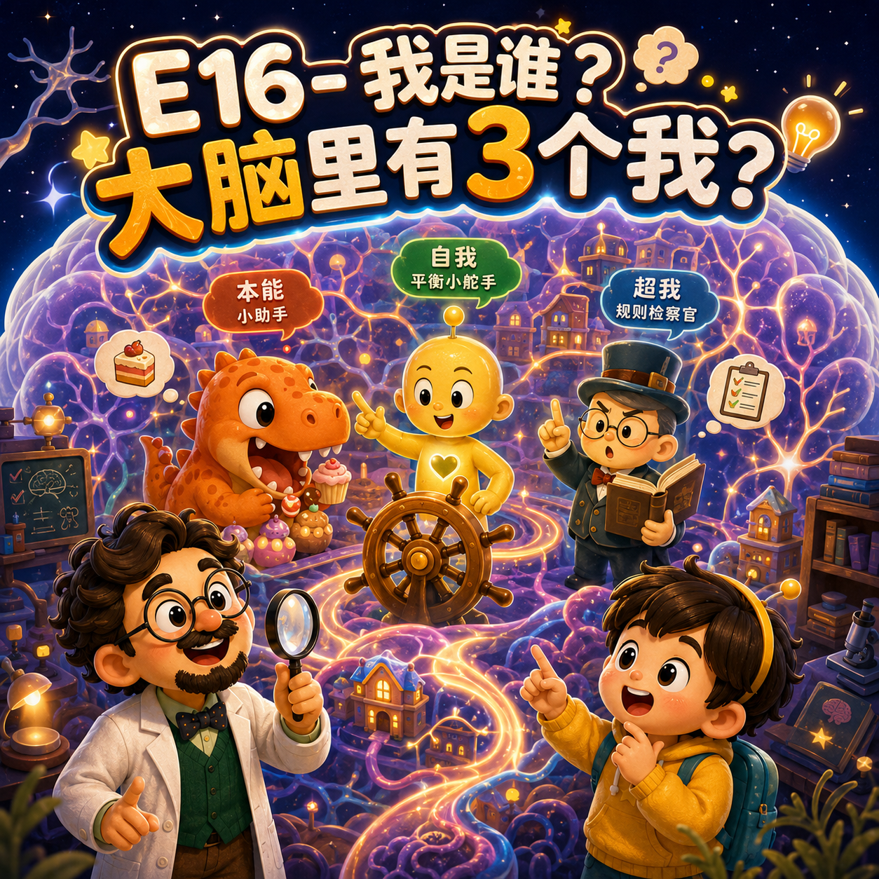 E16-我是谁？大脑里有 3 个我？｜思考 episode artwork