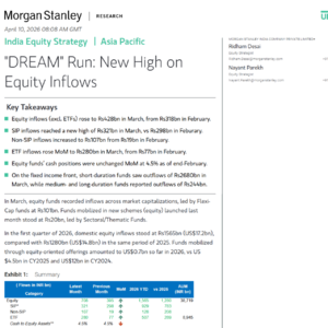 摩根士丹利重磅：印度股市正经历“梦想狂奔”，股票资金流入刷新历史新高