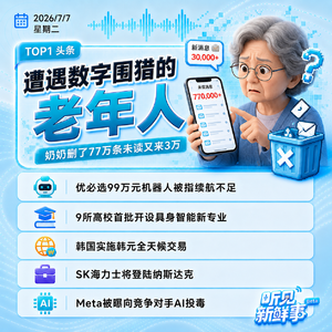 0707热点｜奶奶删了77万条未读又来3万;99万元机器人续航遭吐槽;海力士将登纳斯达克