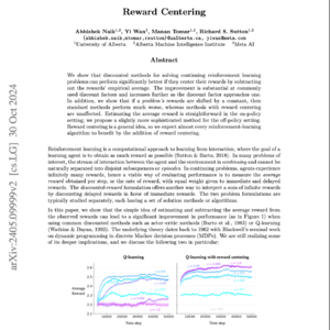 【第43期】Reward Centering