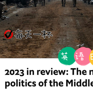 【114】回顾2023，中东政局
