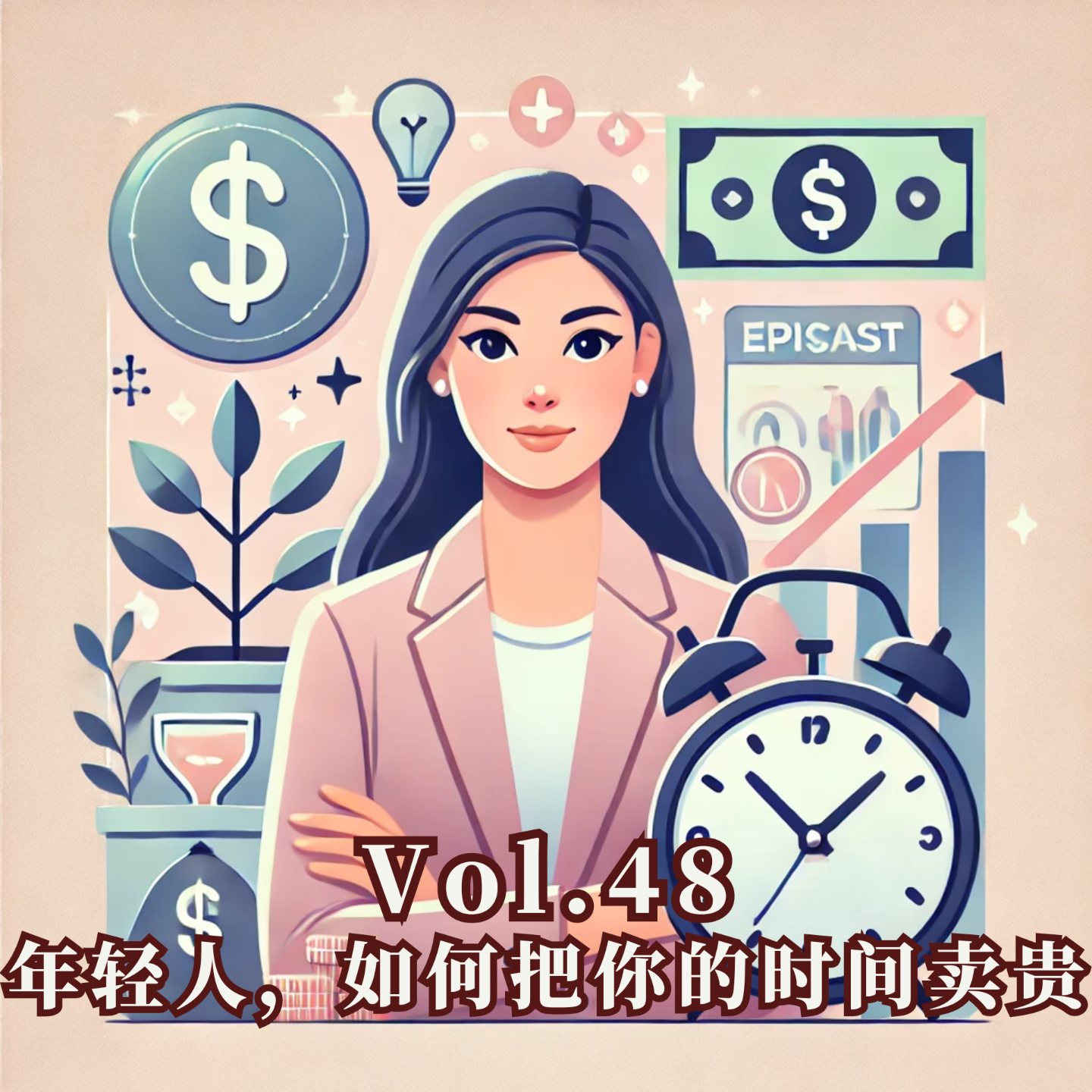 cover of episode Vol.48 年轻人，如何把你的时间卖贵