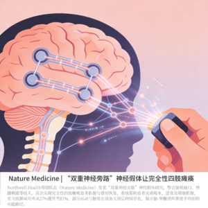 Nature Medicine | “双重神经旁路”神经假体让完全性四肢瘫痪患者重新抓握并感知