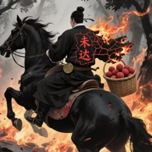 《快递员背灼驿道图:贵妃的荔枝正在燃烧!》