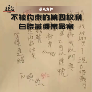 EP16｜悬疑罪案｜不被约束的第四权利 — 白晓燕绑架命案