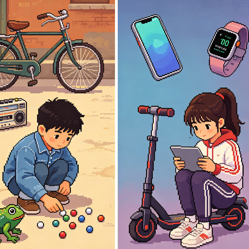 10后女儿 VS 80后老父亲，童年差距有多大？ episode artwork