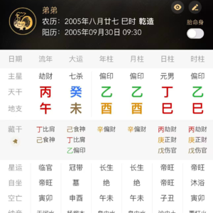 哥哥问如何帮助弟弟渡过这个特殊时期？弟弟八字乙酉 乙酉 丁巳 乙巳 为什么X取向会在这步大运变更？应该支持还是劝阻弟弟？