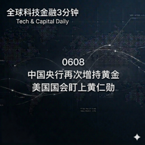 0608 中国央行再次增持黄金 美国国会盯上黄仁勋
