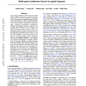 【第189期】MaAS:优化代理超网(agentic supernet)的多智能体系统