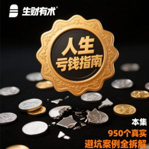 人生亏钱指南：从投资踩坑到财富保卫，950 个真实避坑案例全拆解