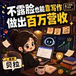 不露脸不直播｜00后女生靠码字赚50万的爆款方法论全公开！