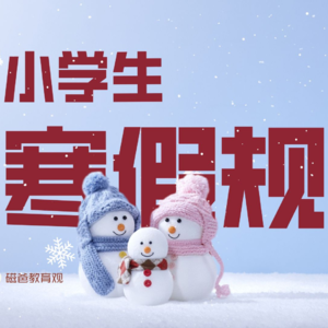 小学生寒假学习规划