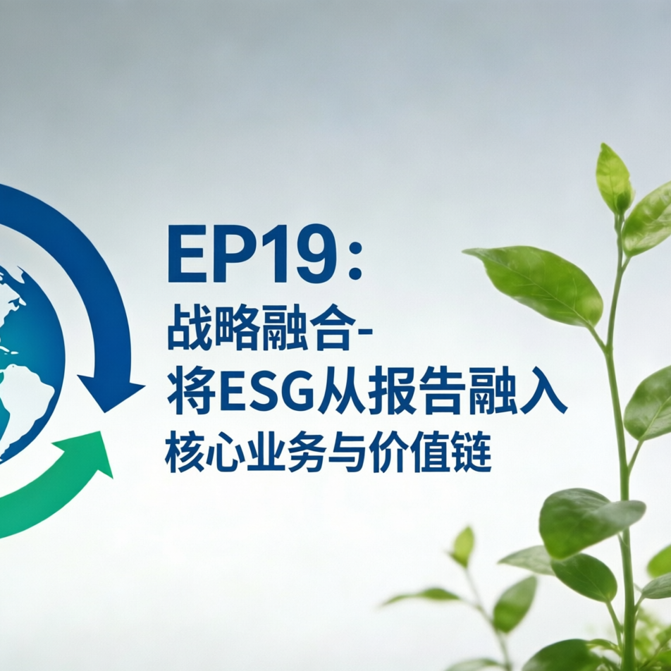 EP19：战略融合—将 ESG 从报告融入核心业务与价值链 episode artwork