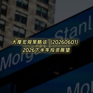 20260601-大摩宏观策略谈:2026下半年投资展望