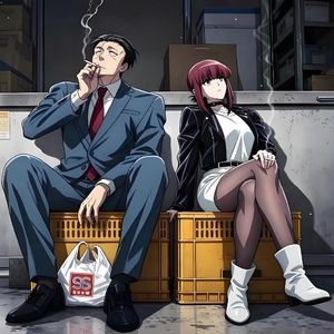 《在超市后门吸烟的二人》多谈恋爱,少抽烟
