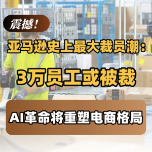 震惊！亚马逊或裁员3万人，AI革命重塑电商格局 | 跨境趋势谈071