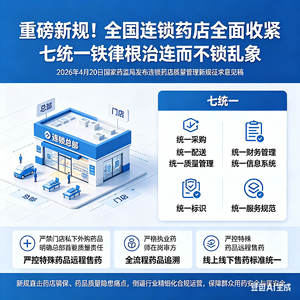 重磅新规！全国连锁药店全面收紧，七统一铁律根治连而不锁乱象