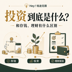 投资到底是什么？它和存钱、理财有什么区别？