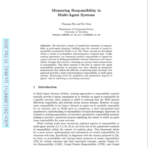 【第49期】Responsibility in Multi-Agent Systems