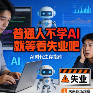 普通人不学AI，就等着失业吧！
