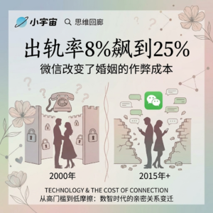 出轨率从8%飙到25%——微信改变了婚姻的"作弊成本"