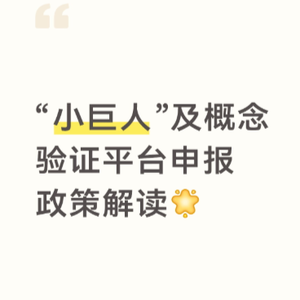 专精特新“小巨人”及概念验证平台申报政策解读