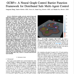 【第167期】GCBF+:安全的多智能体避障控制算法