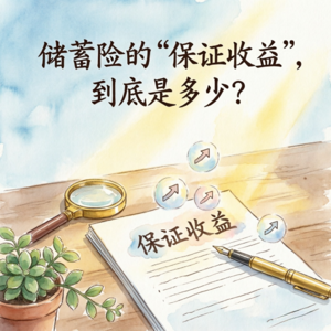 Vol.37 储蓄险的“保证收益”，到底是多少？