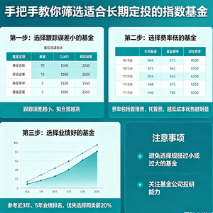 EP06.手把手教你筛选适合长期定投的指数基金(跟踪误差小、费率低、业绩好)