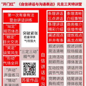 2025-12-28 演讲的艺术 突破紧张自信讲话