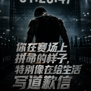 你在赛场上拼命的样子，特别像在给生活写道歉信
