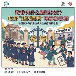 双非凭什么碾压985？校招“就近原则”揭露的真相