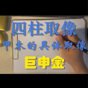 73.四柱取像-甲木的几种具体取像