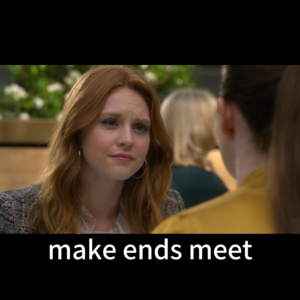 make ends meet 什么意思？