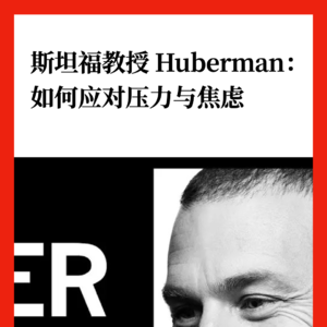 斯坦福教授 Huberman：如何应对压力与焦虑