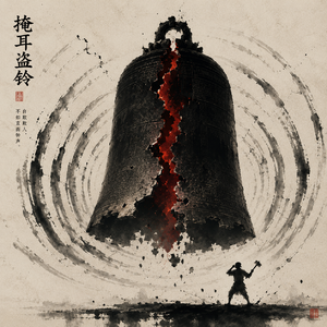 掩耳盗铃：那个捂耳朵的，其实不傻
