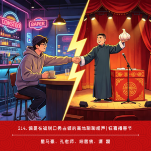 214.偏要在被脱口秀占领的高地聊聊相声 | 狂喜播客节feat.半拿铁-潇磊、钱粮胡同-细菌佛、什么电苔-孔老师