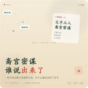 史记罗生门 EP05丨斋宫密谋如何泄露，司马迁怎么知道子婴要杀赵高