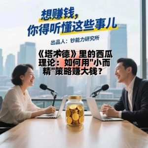 想赚钱,你得听懂这些事儿-《塔木德》里的西瓜理论:如何用小而精策略赚大钱?