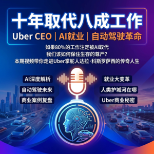 十年取代八成工作 | Uber CEO | AI就业 | 自动驾驶革命