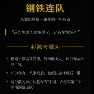 93阅兵战旗方阵：杨靖宇支队