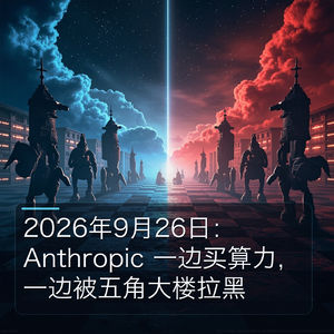 2026年9月：Anthropic百亿长约，政府黑名单，AI钱变味？