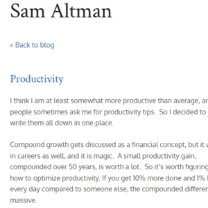 vol.25-《Productivity》by Sam Altman！这些大佬的效率干货必须收藏✨