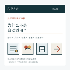 非上市公司股权激励递延纳税，为什么不是自动适用？