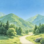 万籁生山一星在水